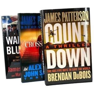 James Patterson Hardback Book Lot Count Down Cross Down Walk The Blue Line